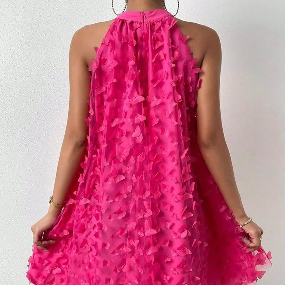 Hot Pink Dress - Picture 2 of 3